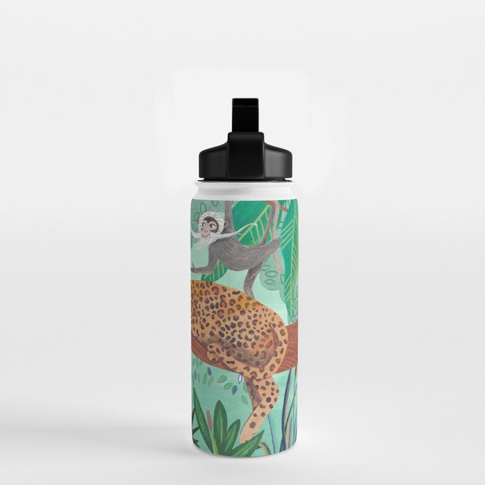 Leopard in the jungle Water Bottle Gallery Image 2