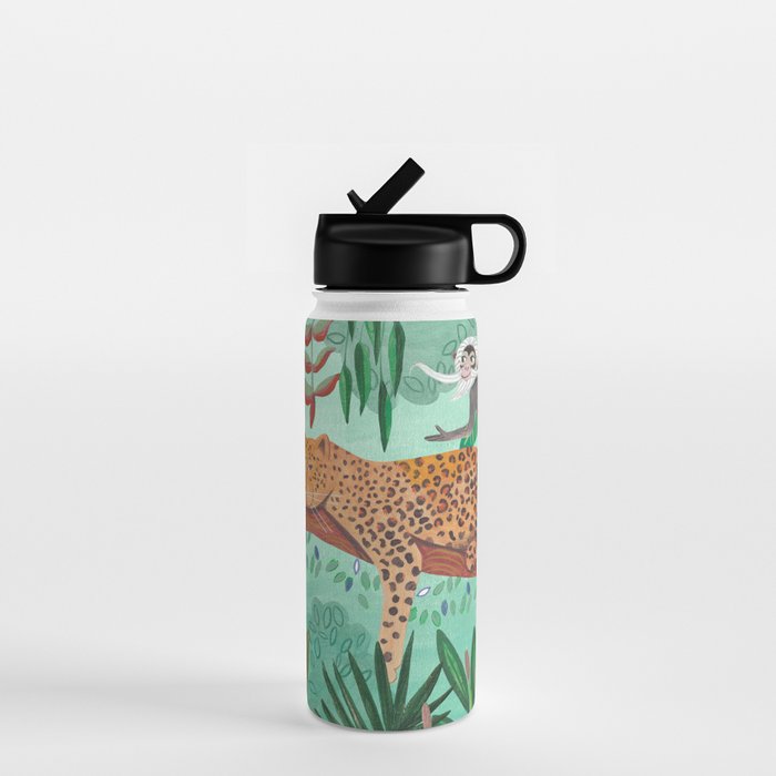 Leopard in the jungle Water Bottle Gallery Image 1
