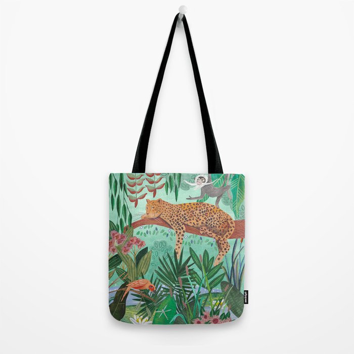 Leopard in the jungle Tote Bag Gallery Image 2