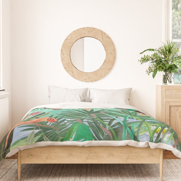 Leopard in the jungle Duvet Cover Gallery Image 3