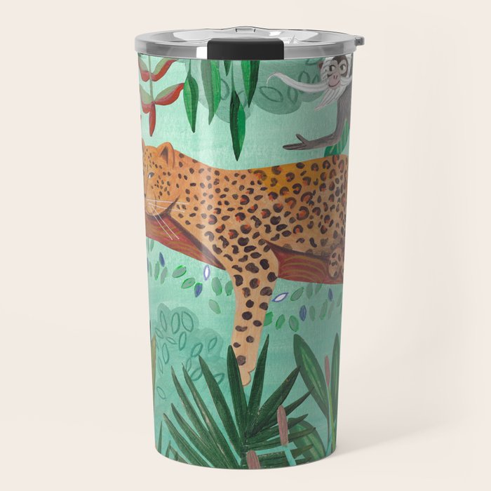 Leopard in the jungle Travel Mug Gallery Image 1