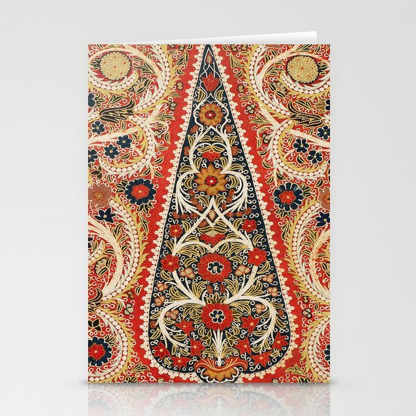 Rasht  Antique North Persian Embroidery Print Stationery Card Gallery Image 2
