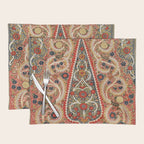 Rasht  Antique North Persian Embroidery Print Placemat Gallery Image 1