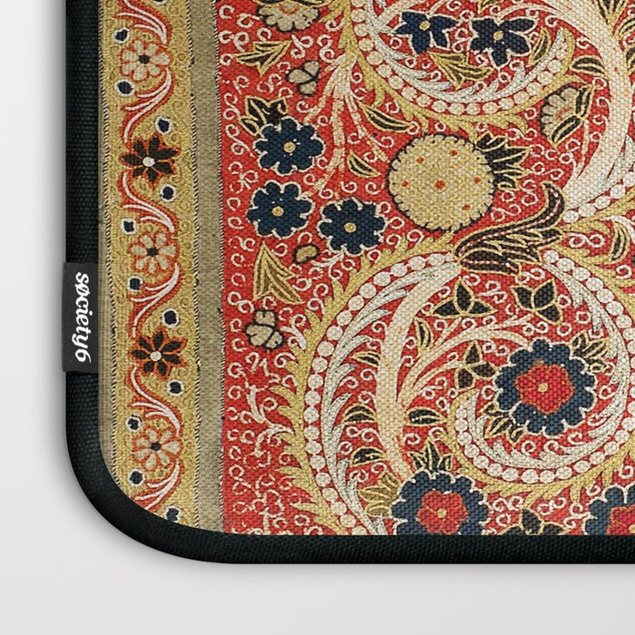 Rasht  Antique North Persian Embroidery Print Laptop Sleeve Gallery Image 3