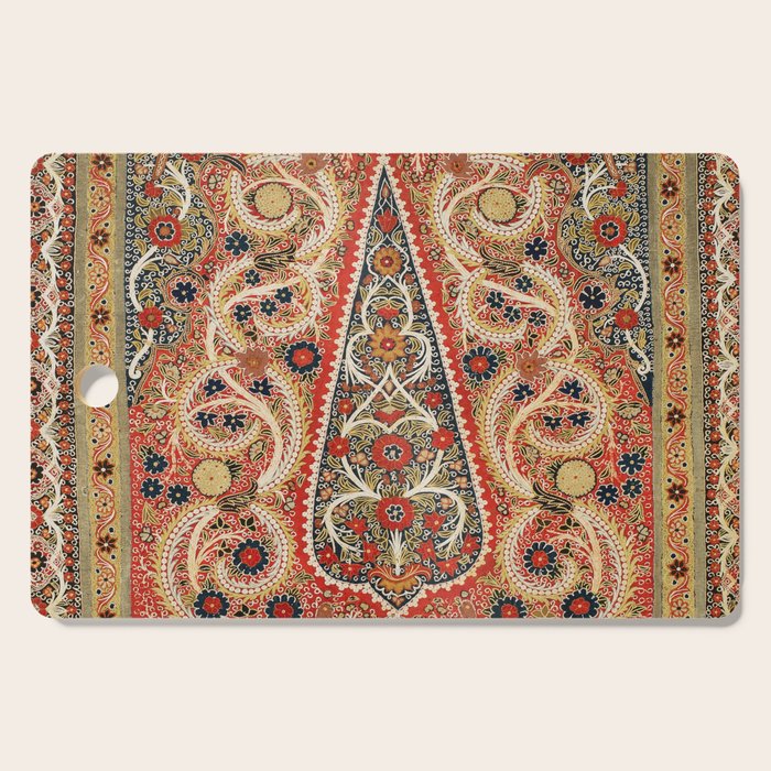 Rasht  Antique North Persian Embroidery Print Cutting Board Gallery Image 1