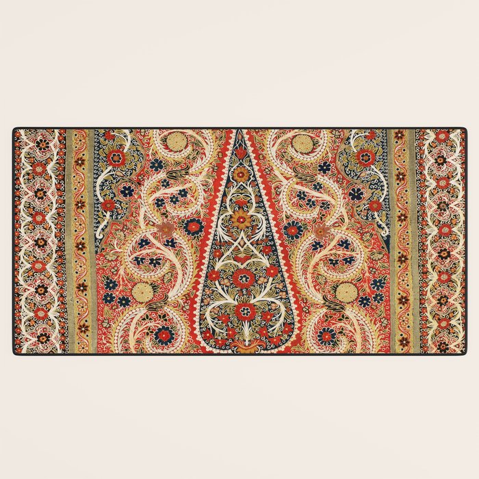 Rasht  Antique North Persian Embroidery Print Desk Mat Gallery Image 3