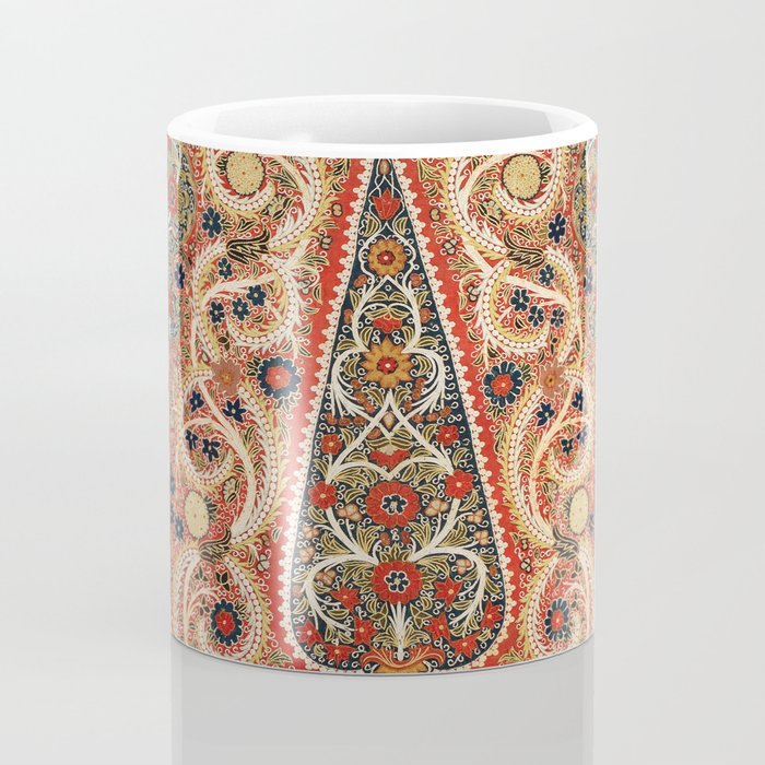 Rasht  Antique North Persian Embroidery Print Coffee Mug Gallery Image 4