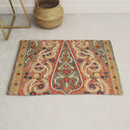 Rasht  Antique North Persian Embroidery Print Rug Gallery Image 1