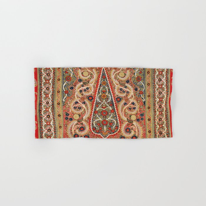 Rasht  Antique North Persian Embroidery Print Bath Towel Gallery Image 1