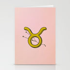 Taurus Symbol Stationery Card Gallery Image 2