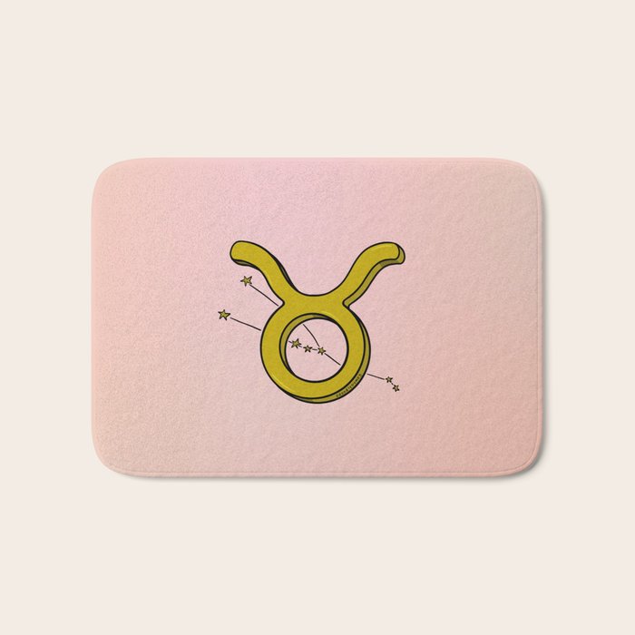 Taurus Symbol Bath Mat Gallery Image 1