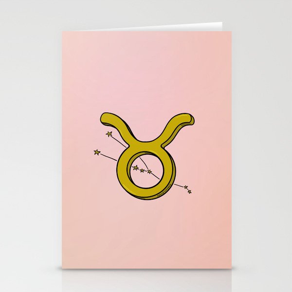 Taurus Symbol Stationery Card Gallery Image 1