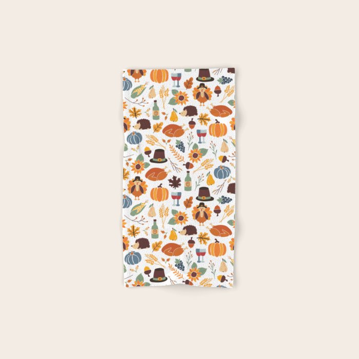 Thanksgiving Celebration Bath Towel Gallery Image 1