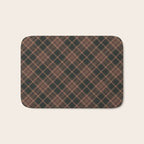 brune tartan Bath Mat Gallery Image 1