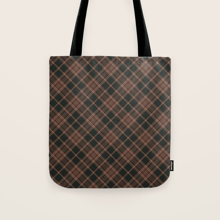 brune tartan Tote Bag Gallery Image 1