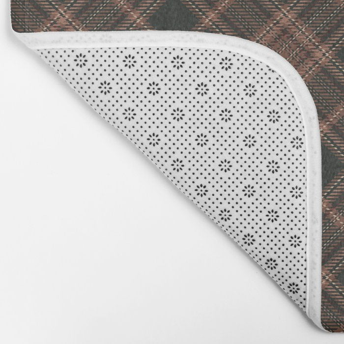 brune tartan Bath Mat Gallery Image 2
