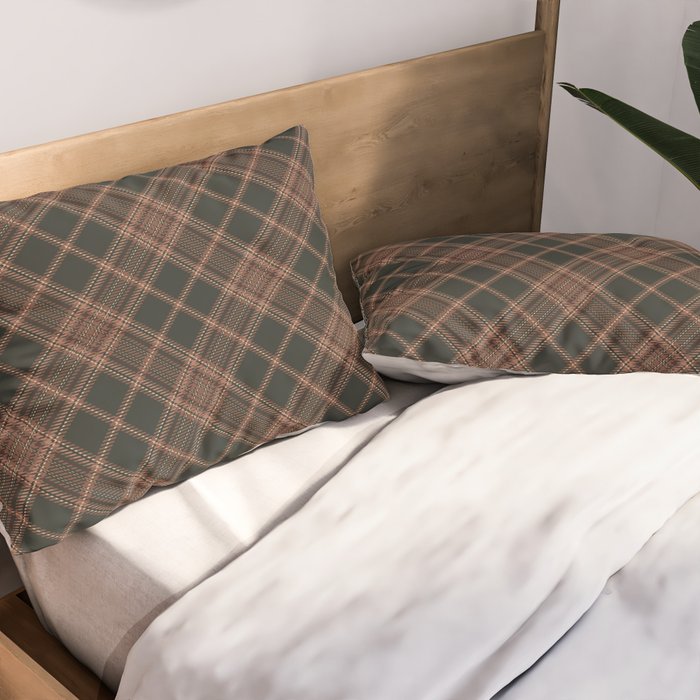brune tartan Pillow Sham Gallery Image 2