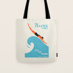 Australian Vintage Travel Poster - The Seaside Calls, 1930 Tote Bag Gallery Image 1