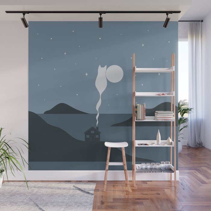 Cat Landscape 45 Wall Mural Gallery Image 1