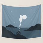 Cat Landscape 45 Wall Tapestry Gallery Image 4