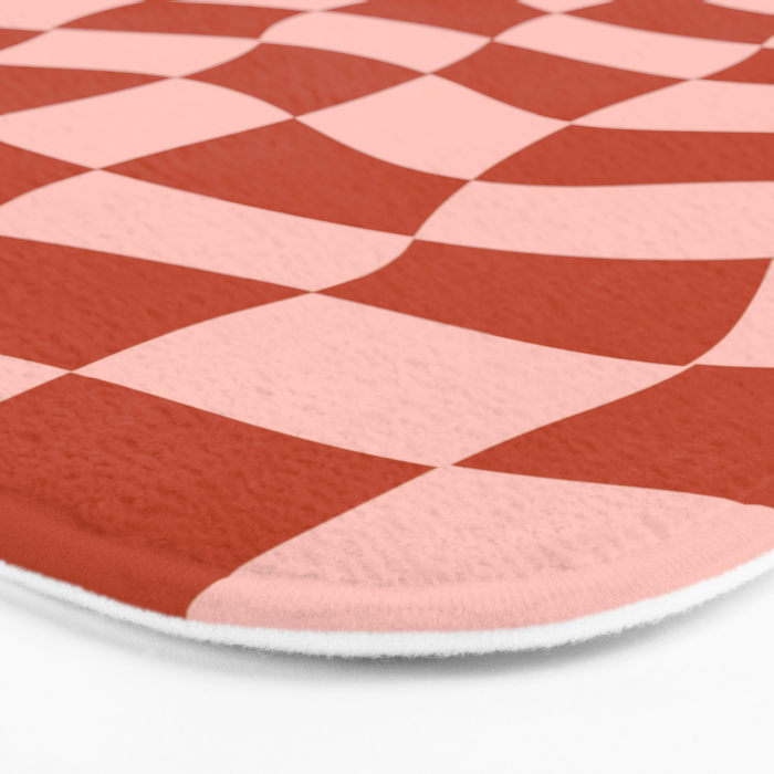 Play Checkers Blush Bath Mat Gallery Image 3