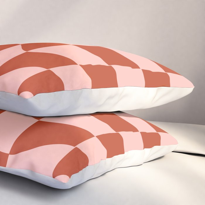 Play Checkers Blush Pillow Sham Gallery Image 3