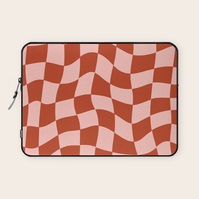 Play Checkers Blush Laptop Sleeve Gallery Image 1