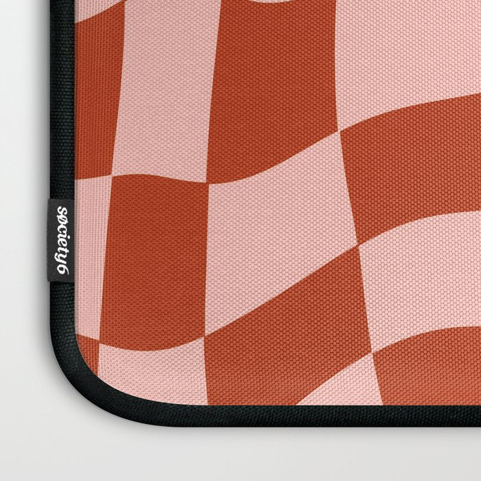 Play Checkers Blush Laptop Sleeve Gallery Image 3
