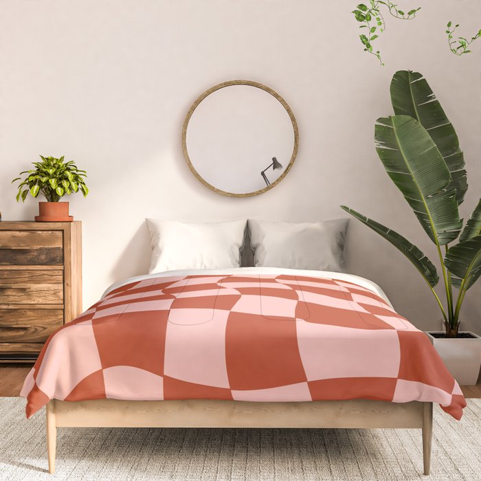 Play Checkers Blush Comforter Gallery Image 3