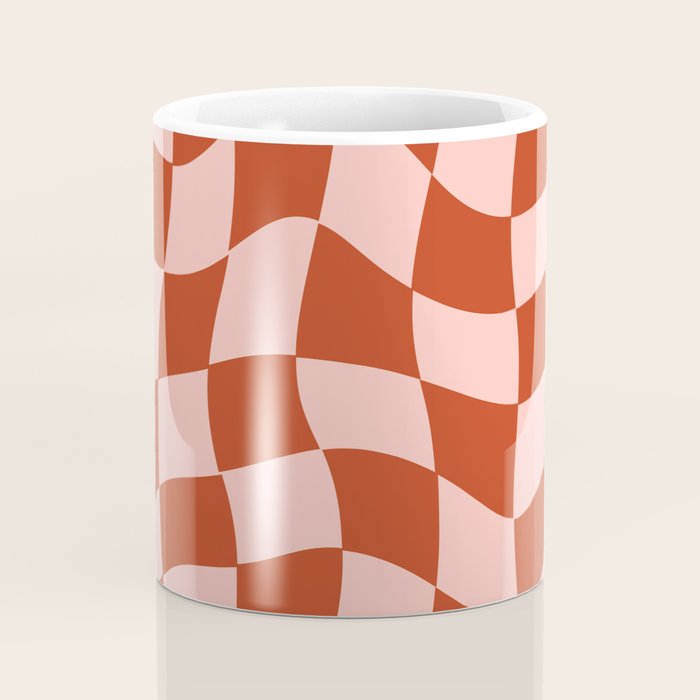 Play Checkers Blush Coffee Mug Gallery Image 4