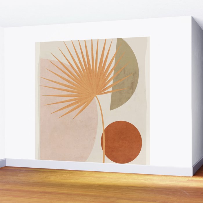 Tropical Leaf- Abstract Art 49a Wall Mural Gallery Image 2