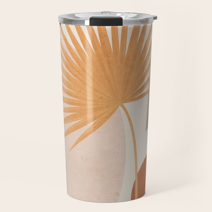 Tropical Leaf- Abstract Art 49a Travel Mug Gallery Image 1