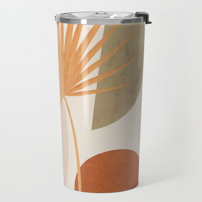Tropical Leaf- Abstract Art 49a Travel Mug Gallery Image 2