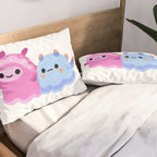 Merry christmas tree worm Pillow Sham Gallery Image 2