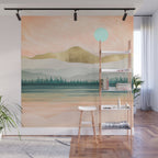 Spring Forest Lake Wall Mural Gallery Image 1