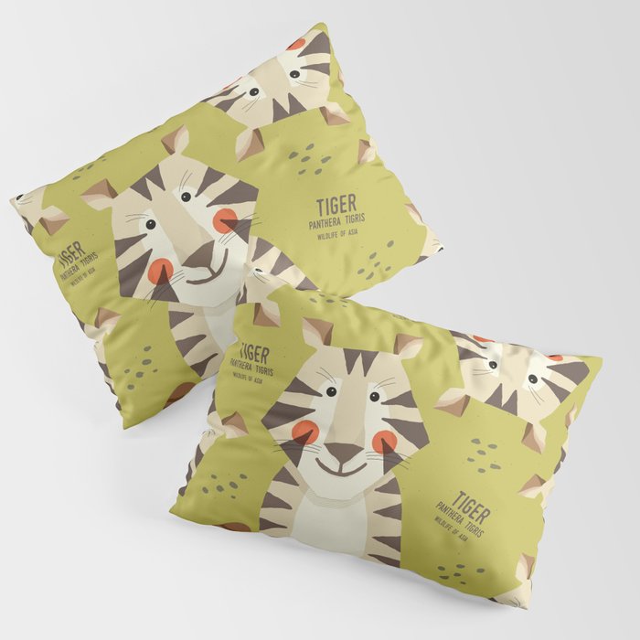 Tiger, Wildlife of Asia Pillow Sham Gallery Image 3