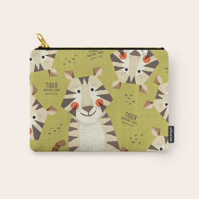 Tiger, Wildlife of Asia Carry All Pouch Gallery Image 1