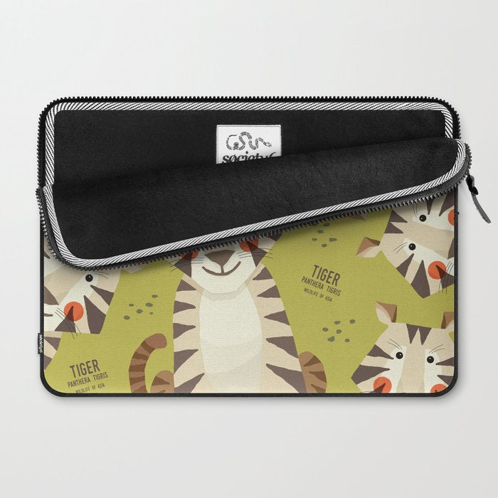 Tiger, Wildlife of Asia Laptop Sleeve Gallery Image 2