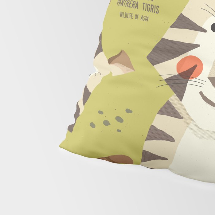 Tiger, Wildlife of Asia Pillow Sham Gallery Image 4