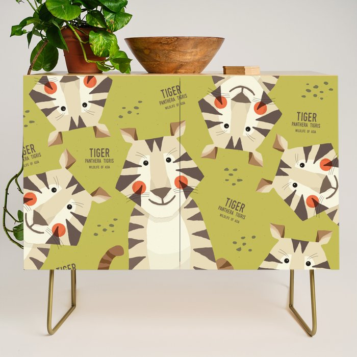 Tiger, Wildlife of Asia Credenza Gallery Image 1