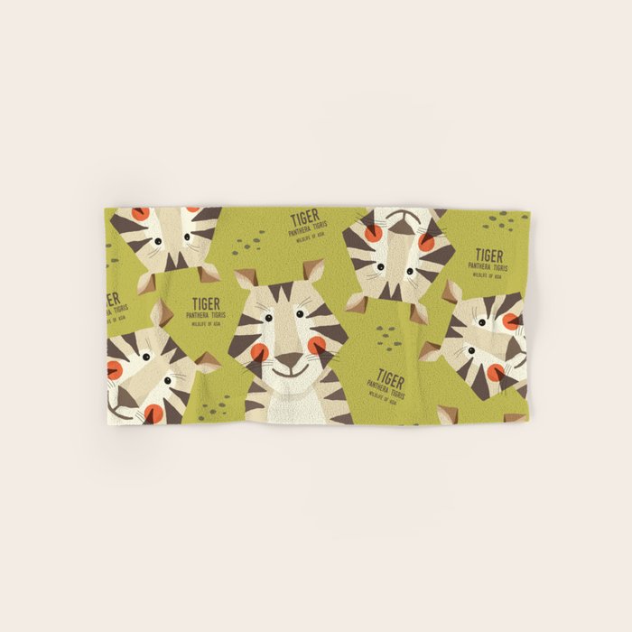 Tiger, Wildlife of Asia Bath Towel Gallery Image 1
