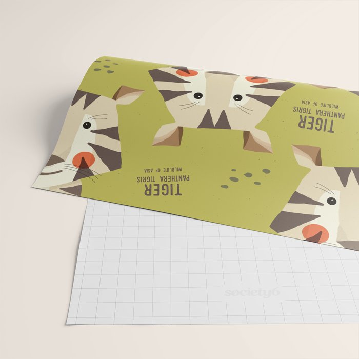 Tiger, Wildlife of Asia Wrapping Paper Gallery Image 2
