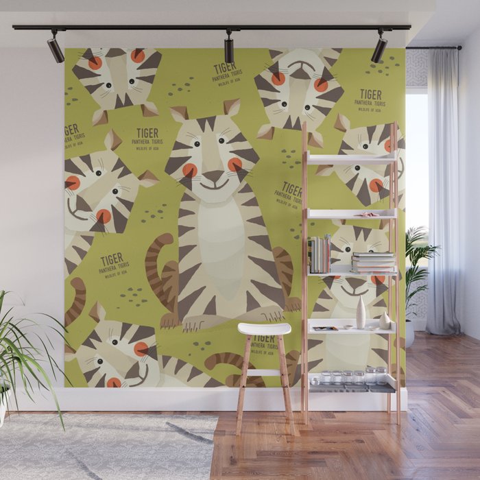 Tiger, Wildlife of Asia Wall Mural Gallery Image 1