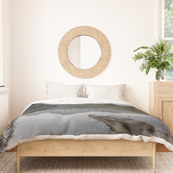 Lake View - Landscape and Nature Photography Duvet Cover Gallery Image 3