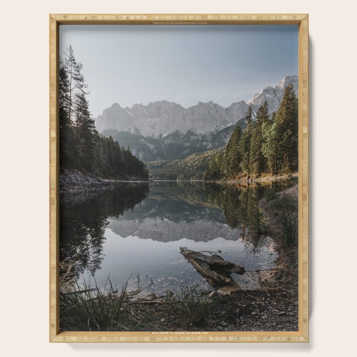 Lake View - Landscape and Nature Photography Serving Tray Gallery Image 1