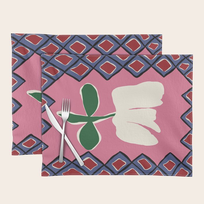 Petal plaid playtime I Placemat Gallery Image 1