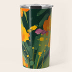 Abstract Floral Evening Travel Mug Gallery Image 1