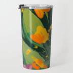 Abstract Floral Evening Travel Mug Gallery Image 3