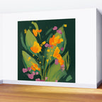 Abstract Floral Evening Wall Mural Gallery Image 2
