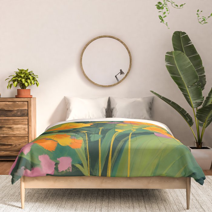 Abstract Floral Evening Comforter Gallery Image 3